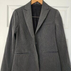 Express Suit Jacket-Gray-Size 6-Lined